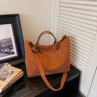 Corduroy Letter Print Tote Bag - image 8