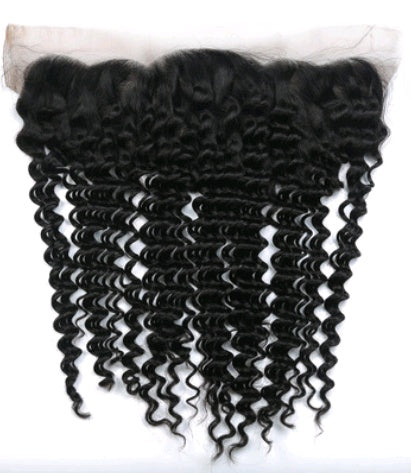 Human Hair Deep Wave 4x13 Lace Frontal - image 2