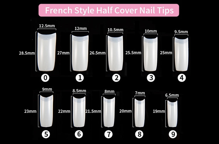 500 French Nail Tips - image 4