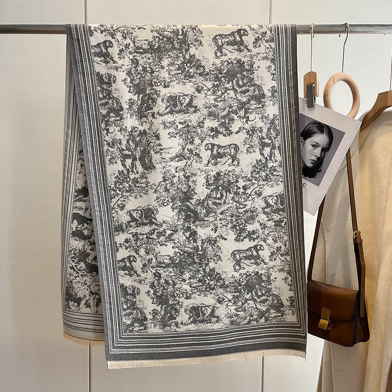 Camellia Faux Cashmere Scarf - image 5