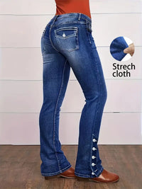 Mid-Rise Classic Blue Skinny Jeans - image 1