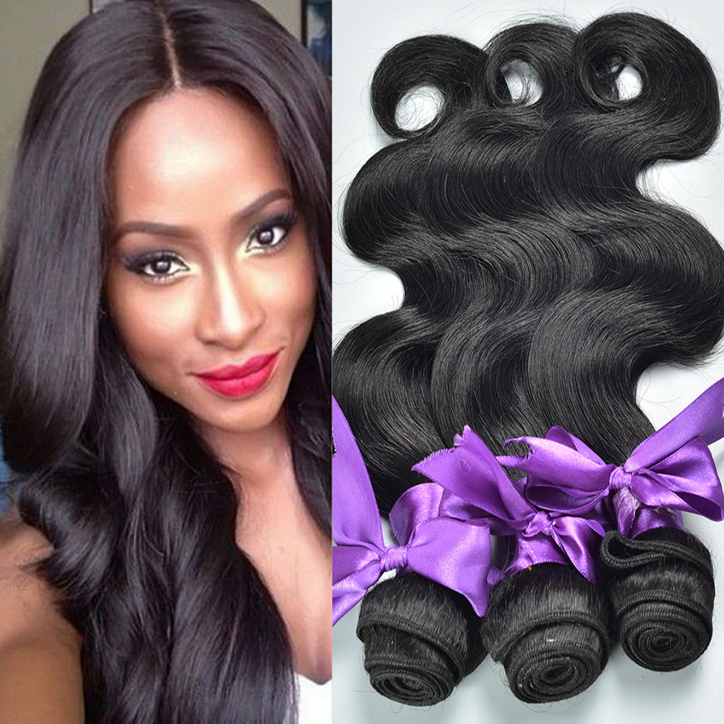 Body Wave Human Hair Bundles - Natural Black - image 2