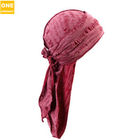 Retro Distressed Denim Ribbon Hat - image 6