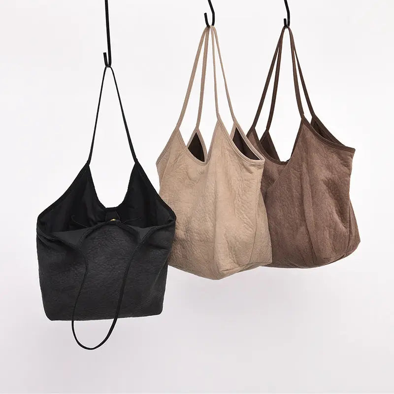 Bolso de hombro de ante - image 1