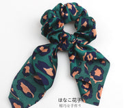Leopard & Floral Scarf Scrunchies (4 Pack) - image 3