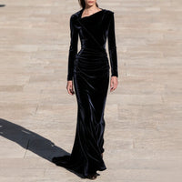 Velvet Off-Shoulder Bodycon Pencil Dress - image 2