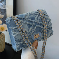 Denim Crossbody Bag - image 1