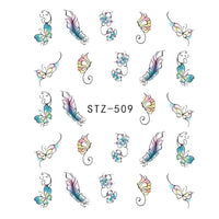 Butterfly Flower Water Transfer Nail Decals - image 8