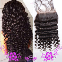 Human Hair Deep Wave Full Lace Wig - image 1