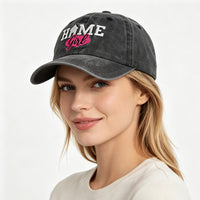 HOME Girl Embroidered Vintage Washed Baseball Cap - image 2