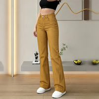 Mustard Yellow High-Waist Wide Leg Jeans - image 5