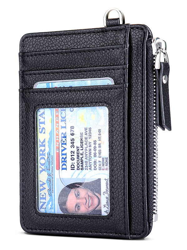 Faux Leather Zip Multi-Card Holder - image 9