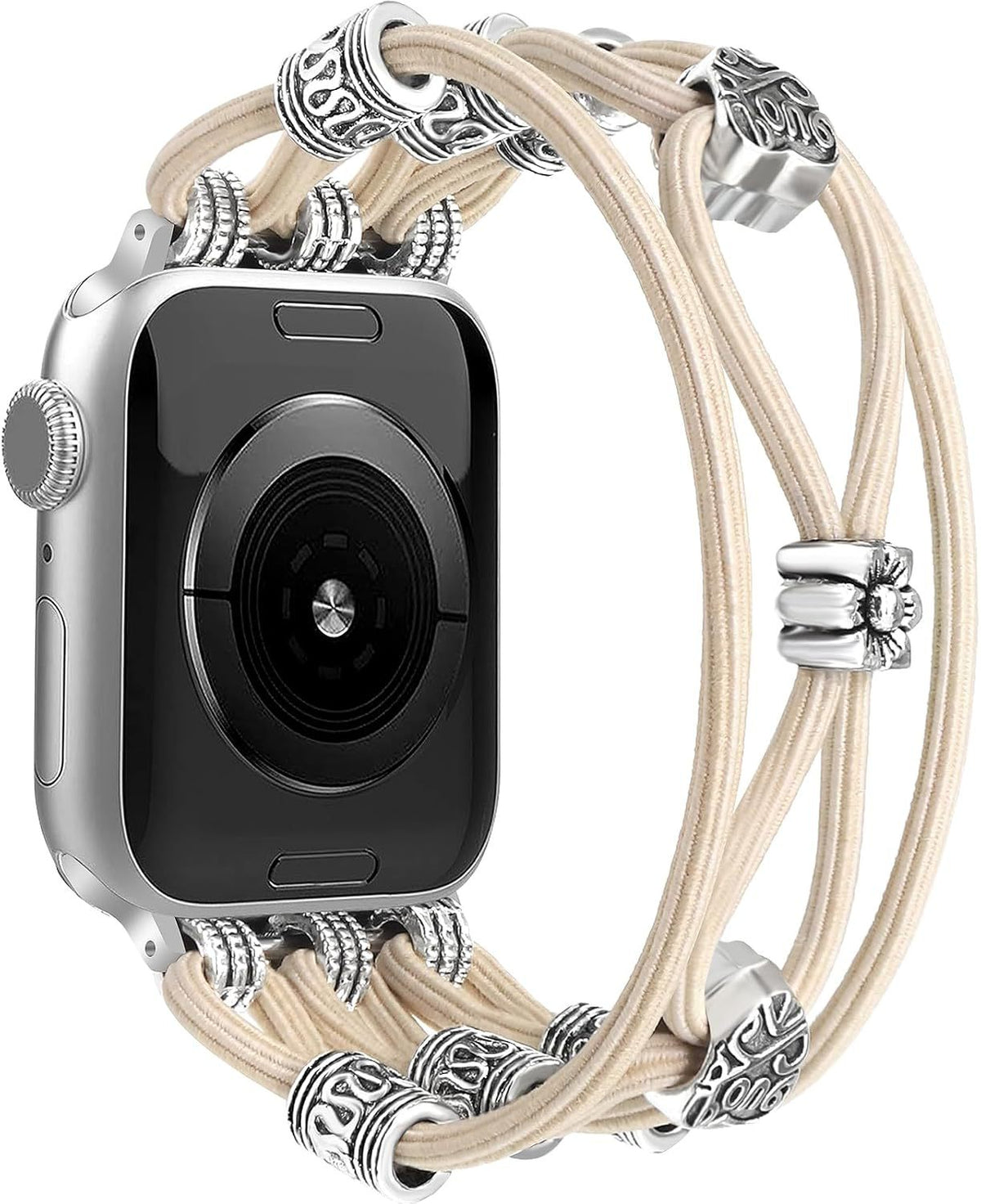 Boho Woven Pearl Band Compatible with Apple Watch - image 10
