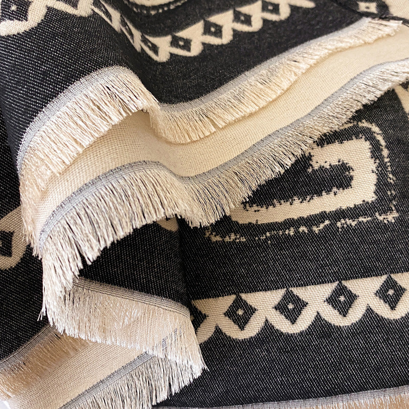 Warm Cashmere-like Thick Shawl Long Wild Scarf - image 4