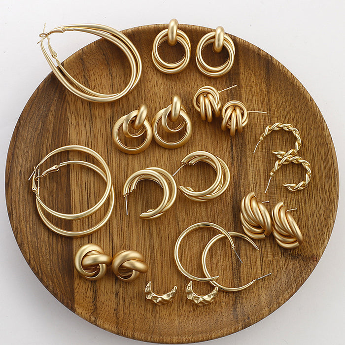 Gold Statement Earrings