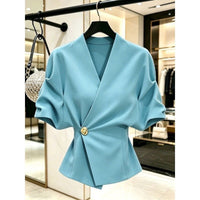Elegant Collared Blouse - image 5