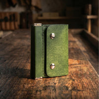 Retro Compact Leather Trifold Wallet - image 6