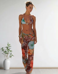 Women's 3-Piece Casual Swimsuit Set - Print - image 3