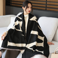 Female Versatile Fashion Thickened Warm Cashmere Scarf - image 8