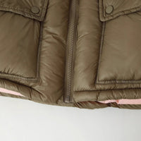 Women's Color Block Hooded Padded Coat - image 4