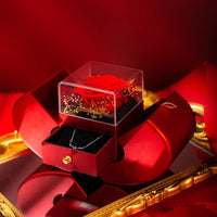 Red Apple Rose Jewelry Gift Box - image 3