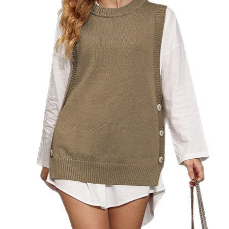 Women's Knit Sweater Vest - image 5