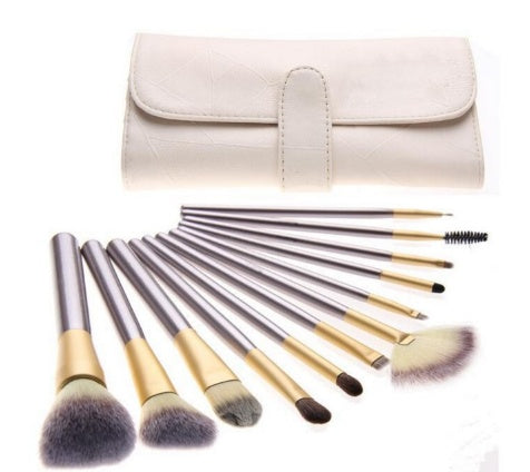 Champagne Handle Makeup Brush Set