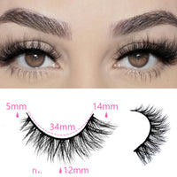 3D Faux Mink False Eyelashes - Style 14 - image 1