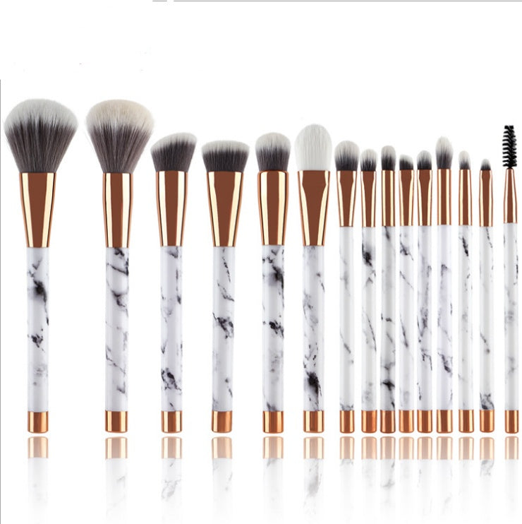 11-Piece Marble Makeup Brush Set - image 5