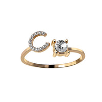 Adjustable Initial Letter Ring - image 10