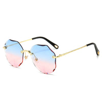 Polygon Rimless Sunglasses - image 3
