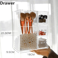 Clear Makeup Brush Holder with Lid - image 6