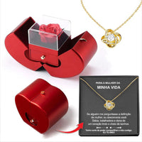Red Apple Rose Jewelry Gift Box - image 10
