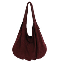 Suede Pleated Cloud Bag - image 5