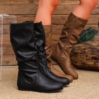 Women's Round Toe Riding Boots - image 4
