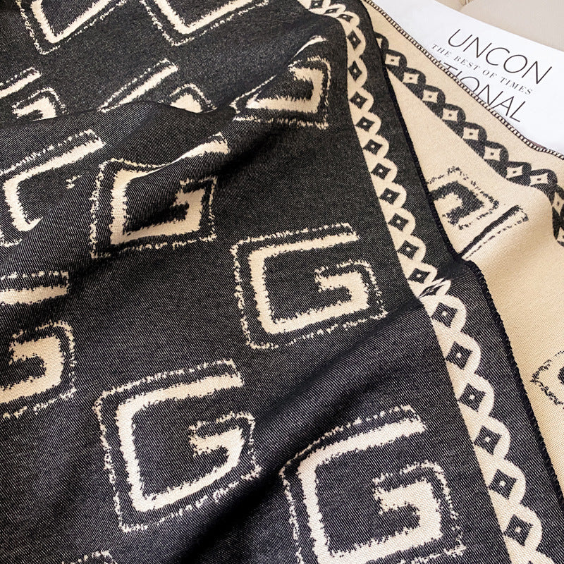 Warm Cashmere-like Thick Shawl Long Wild Scarf - image 3