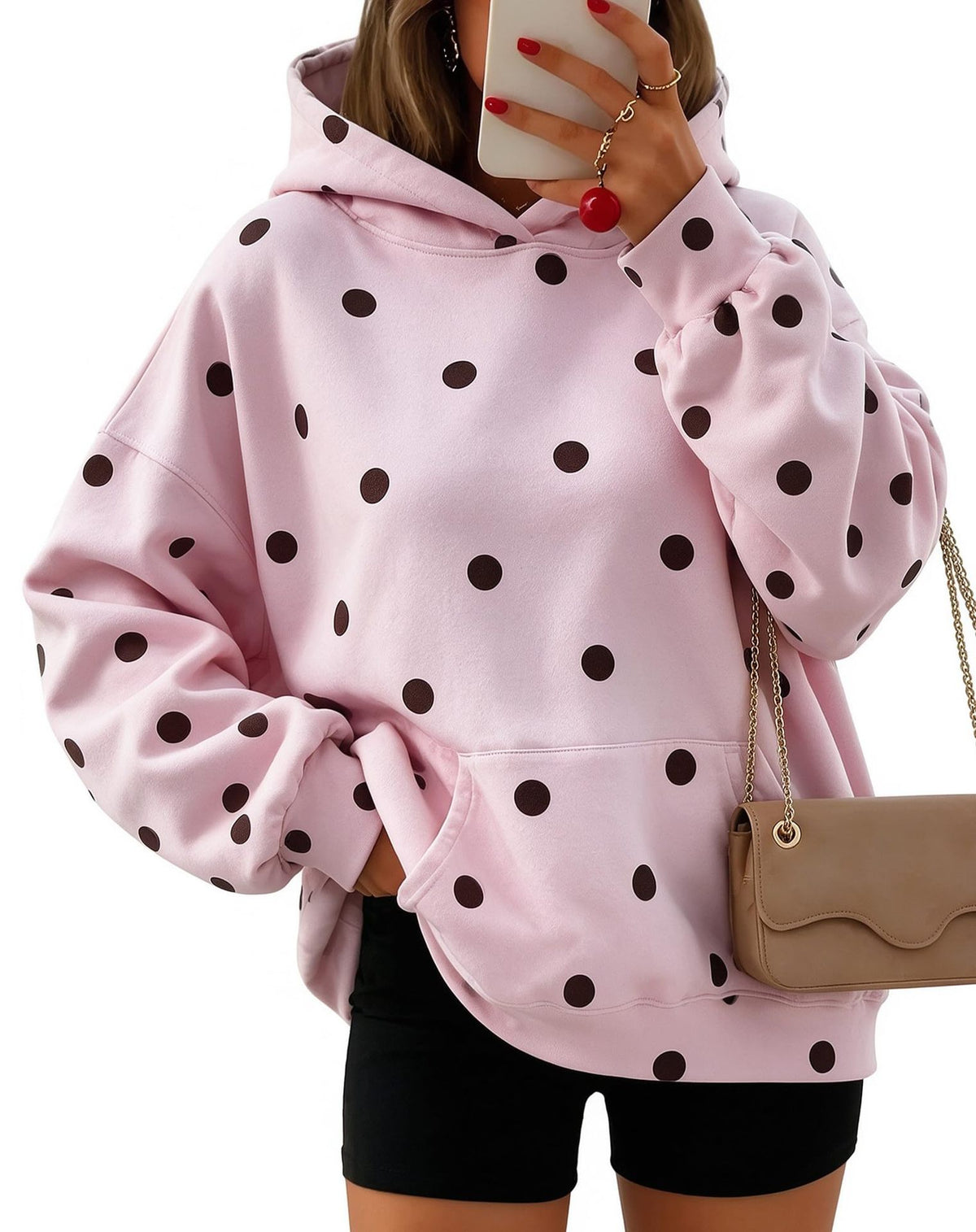 Women's Leopard Print Fleece-Lined Hoodie - image 12