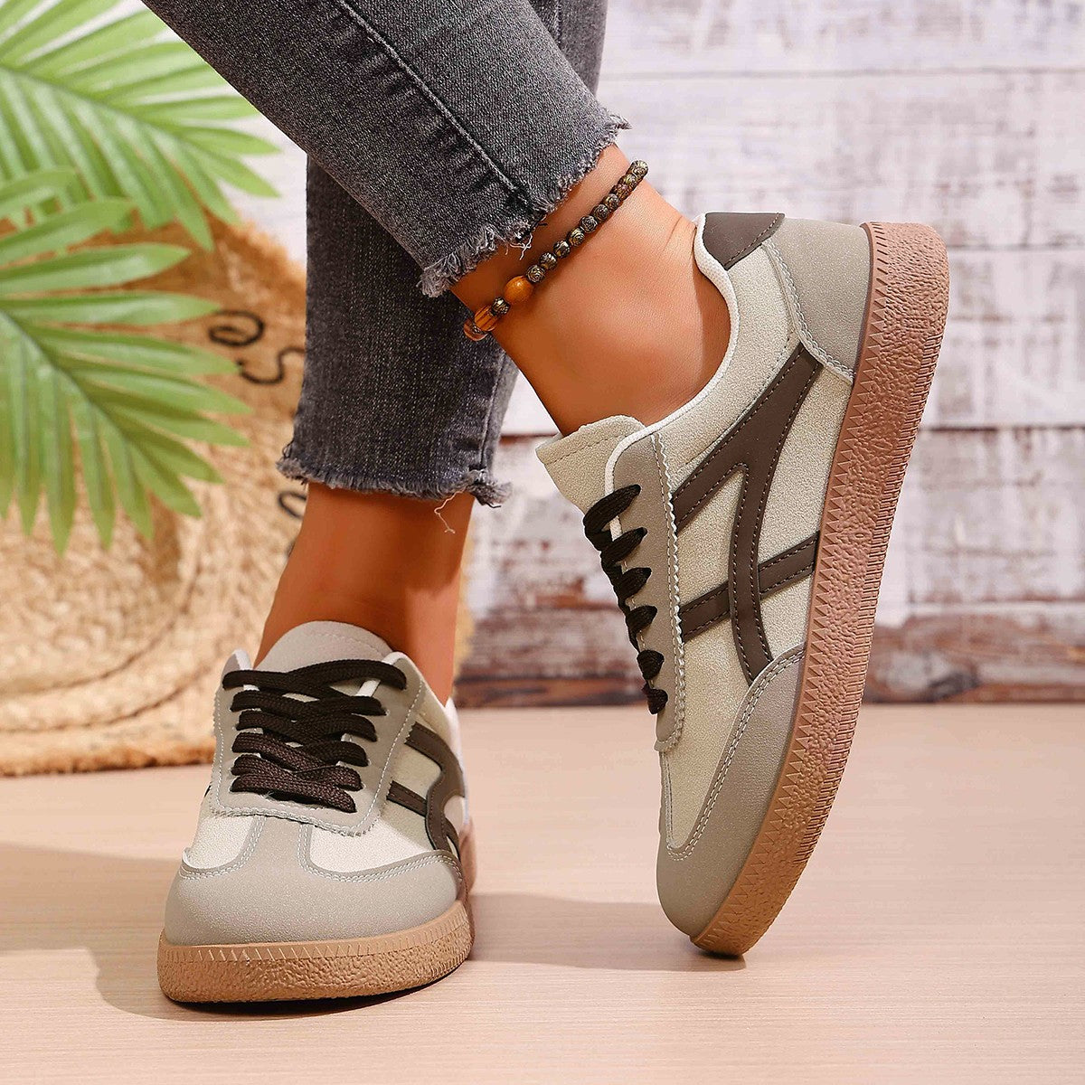 Women's Casual Lace-Up Canvas Sneakers - image 4
