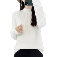 Rhinestone Mock Neck Sweater - image 5