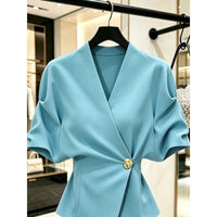 Elegant Collared Blouse - image 6