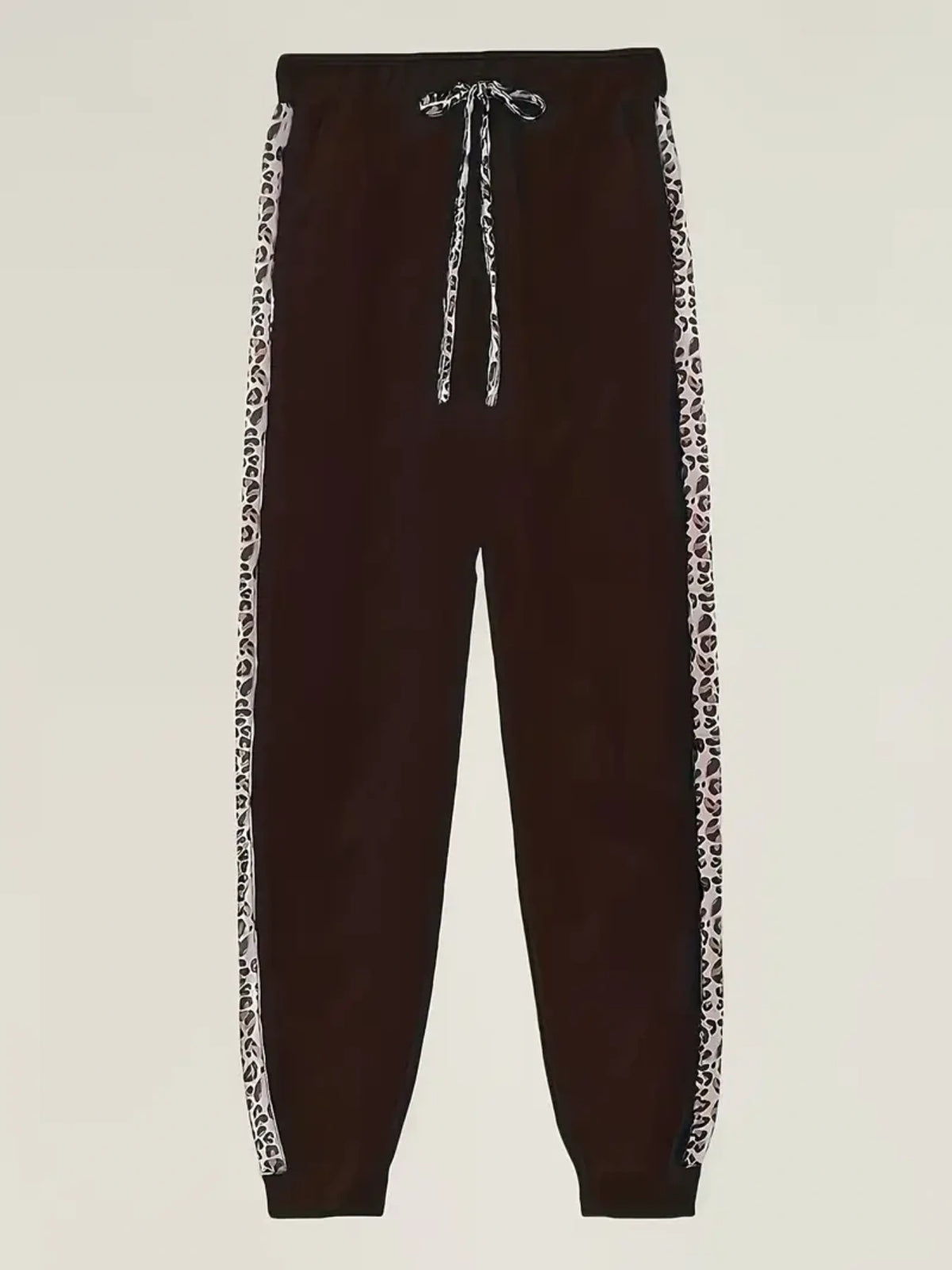2 Pieces Of Women's Casual Leopard Print Jacket And Sports Pants Set - image 4