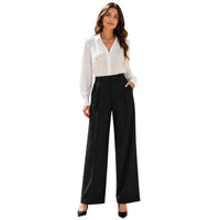 Women's Wide Leg Business Casual Trousers - image 5