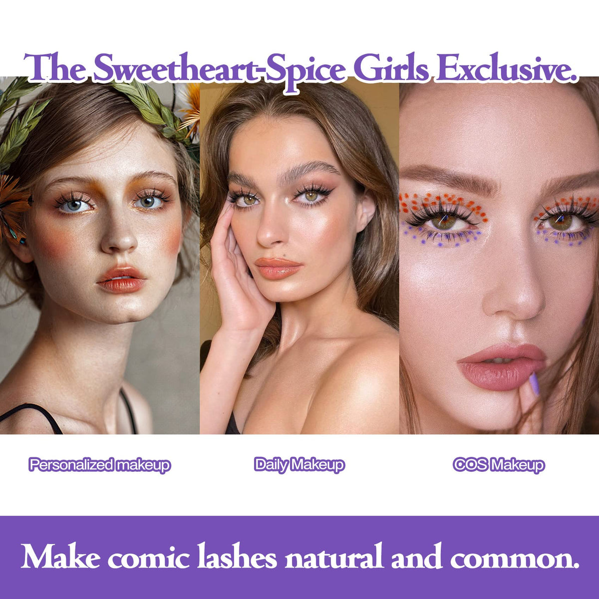 5 Pairs Natural Wispy Manga False Lashes - image 3