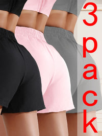 3pcs Cooling Quick-Dry Workout Shorts Breathable, Loose Fit, Perfect For Summer - image 3