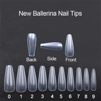 500 Clear Ballet Nail Tips - image 6