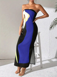 Elegant Print Slit  Dress For Women - image 3
