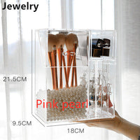 Clear Makeup Brush Holder with Lid - image 5