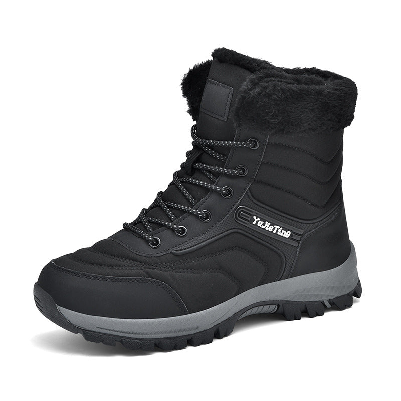 Waterproof Fleece-Lined Mid-Calf Snow Boots