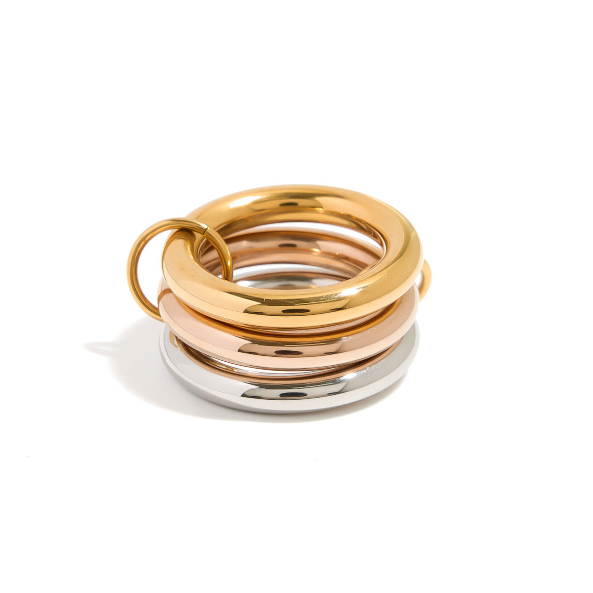 Linked Stackable Band Rings - image 5