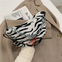 Leopard Plush Shoulder Bag - image 6